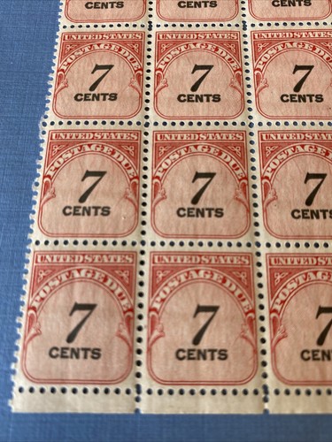 Scott’s J95 stamps 7 Cent Postage Four Block - 1959 - Picture 4 of 4