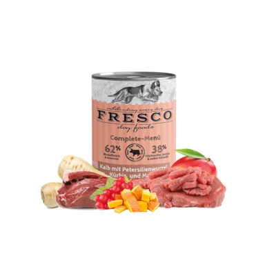 FRESCO Complete-Menü Kalb mit Petersilienwurzel usw. haltbares BARF, 1x400g