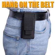 Tactical Molle Single Sheath Pouch Flashlight Knife Holster OC Spray Holder Bag