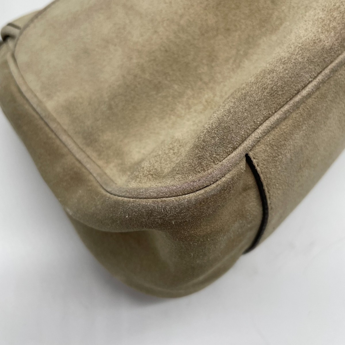 PRADA Y2K スエード バッグ PRADA Handbag Hobo bag Suede Leather Beige Y2K Archive 31