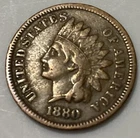 1880 - Indian Head Cent - Fine Exact Coin Imaged #IND79