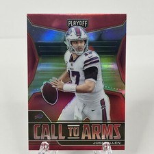 2021 Panini Playoff Football Josh Allen Call To Arms Red PARALLEL - Mint!