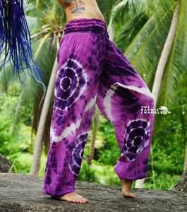 harem pants purple
