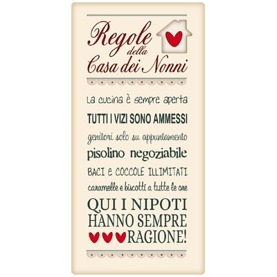 Tavola Country Xxl Regole Della Casa Dei Nonni Frasi Dediche Regalo Ebay