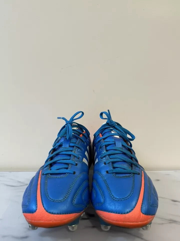 ADIDAS adiPure 11PRO SG G60015 Blue Leather Soccer Cleats Football