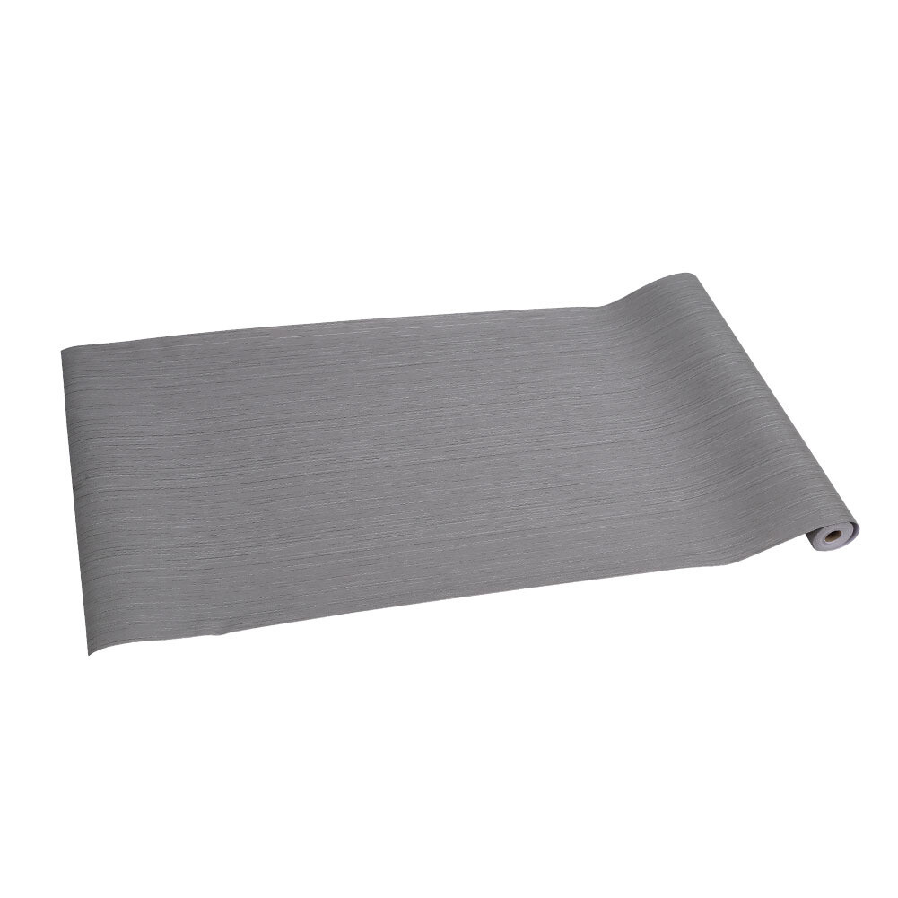 10m Sticky Back Self Adhesive Wallpaper Roll Grey Textured Vinyl Wall