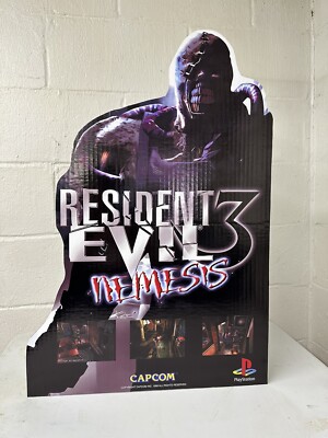 Resident Evil 3 Nemesis  Standee 18x27  Display PlayStation Ps1