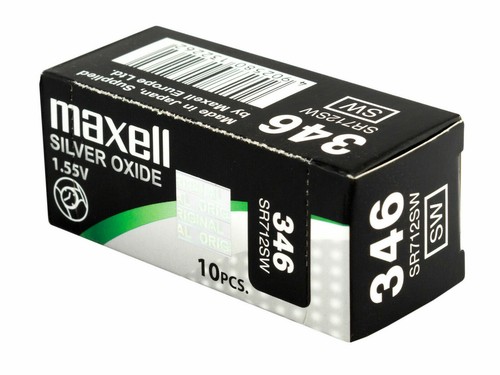 2 Batterie A Bottone Maxell 362 SR721SW Per Orologio - Ossido D'argento 1.55V