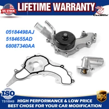 Water Pump W/ Gasket & Thermostat Kit for Dodge Grand Caravan Chrysler 300 3.6L