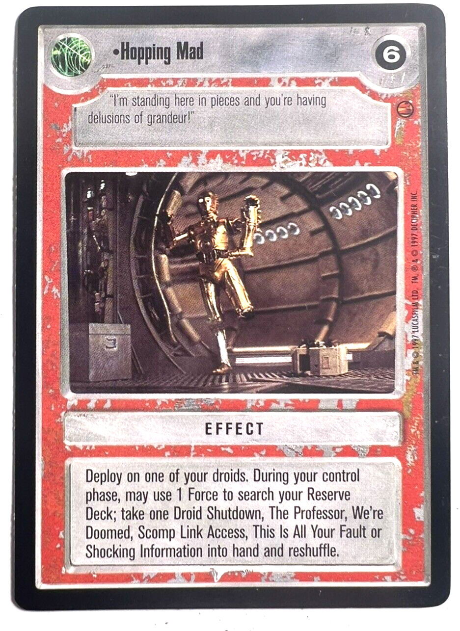 Star Wars CCG Hopping Mad Cloud City LIGHT SIDE Decipher SWCCG NEAR MINT NM-image