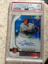 Adley Rutschman /25 RC  Prospect Auto Blue Refractor 2020 Bowman Sterling PSA 9 