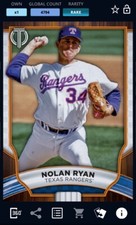 *DIGITAL CARD* TOPPS BUNT 2022 NOLAN RYAN - TRIBUTE ORANGE BASE, TEX RANGERS HOF