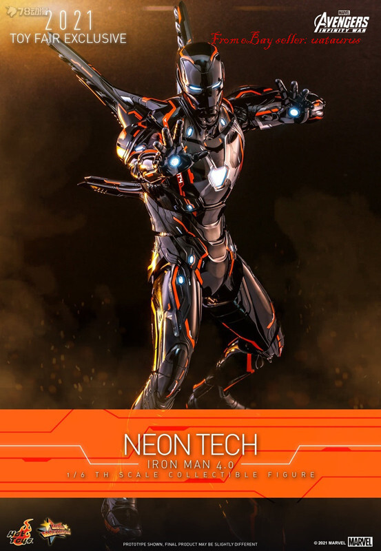Hot Toys 1/6Mms597 Avengers: Infinity War Neon Tech Iron Man