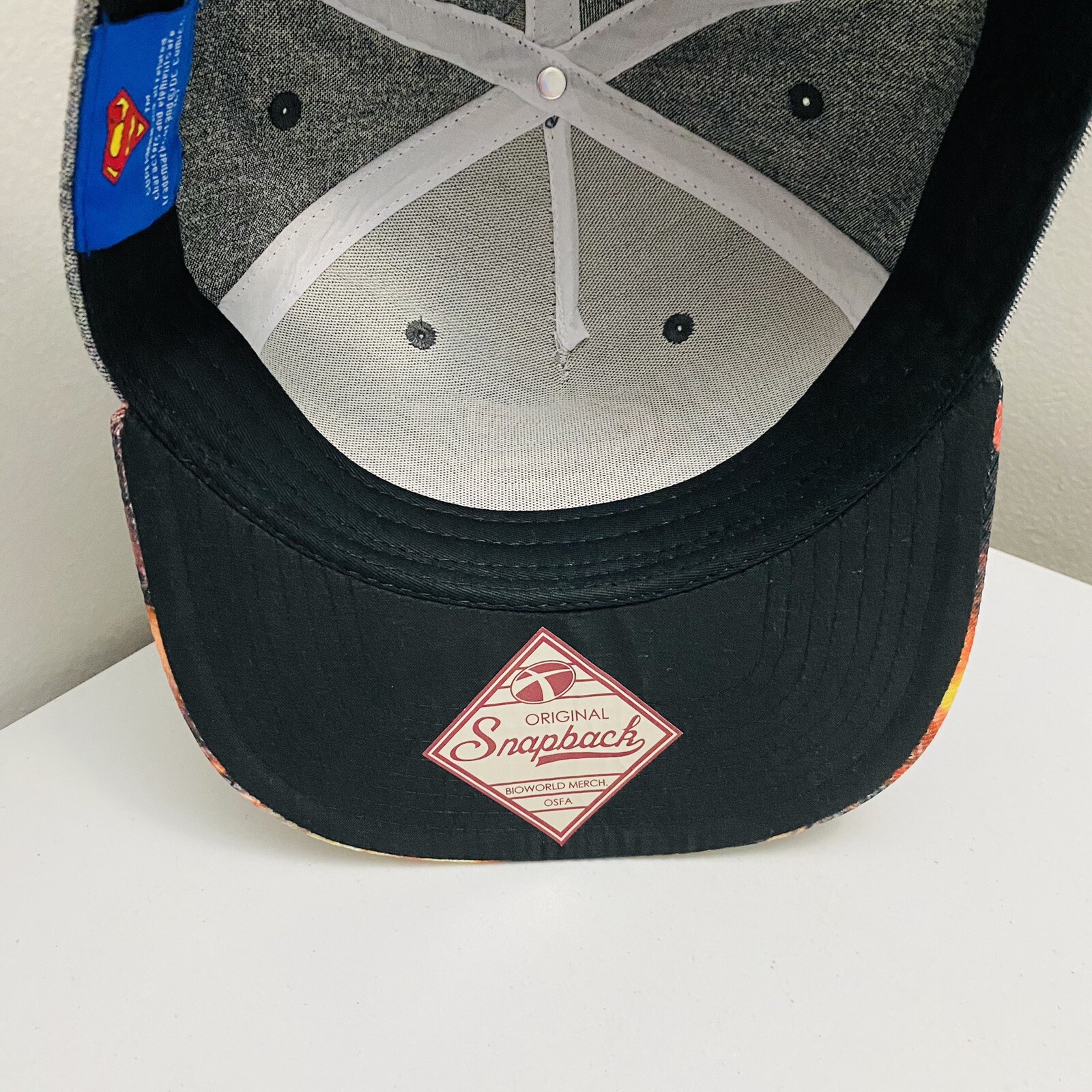 D.C Comics Superman Adjustable Snapback Cap Hat B… - image 8