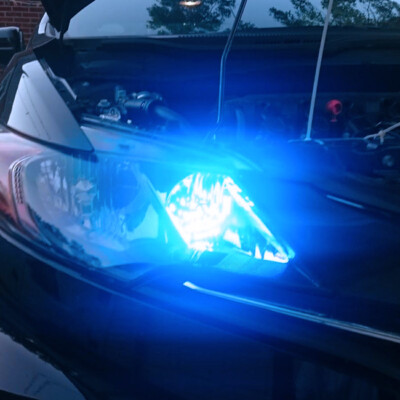 Pair Of Ice Blue 9005 HB3 LED Bulbs - High Power 27-SMD For DRL & High Beams