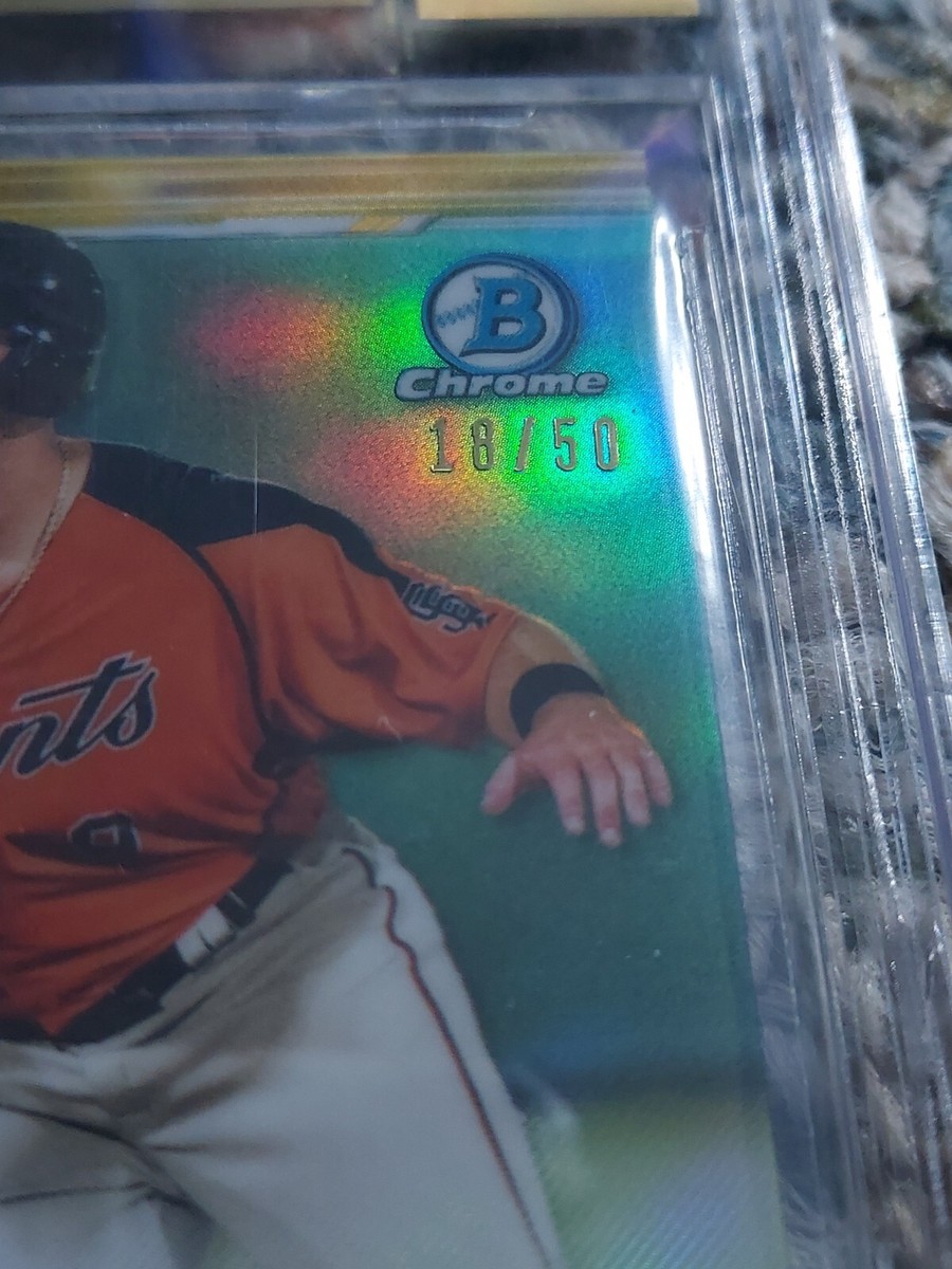 2019 Bowman Chrome Joey Bart Gold Auto Rookie Refractor SP