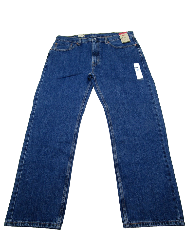 Levis 505 Regular Fit Denim Jeans Mens 38x30 Straight Leg Zip Blue Normcore NWT
