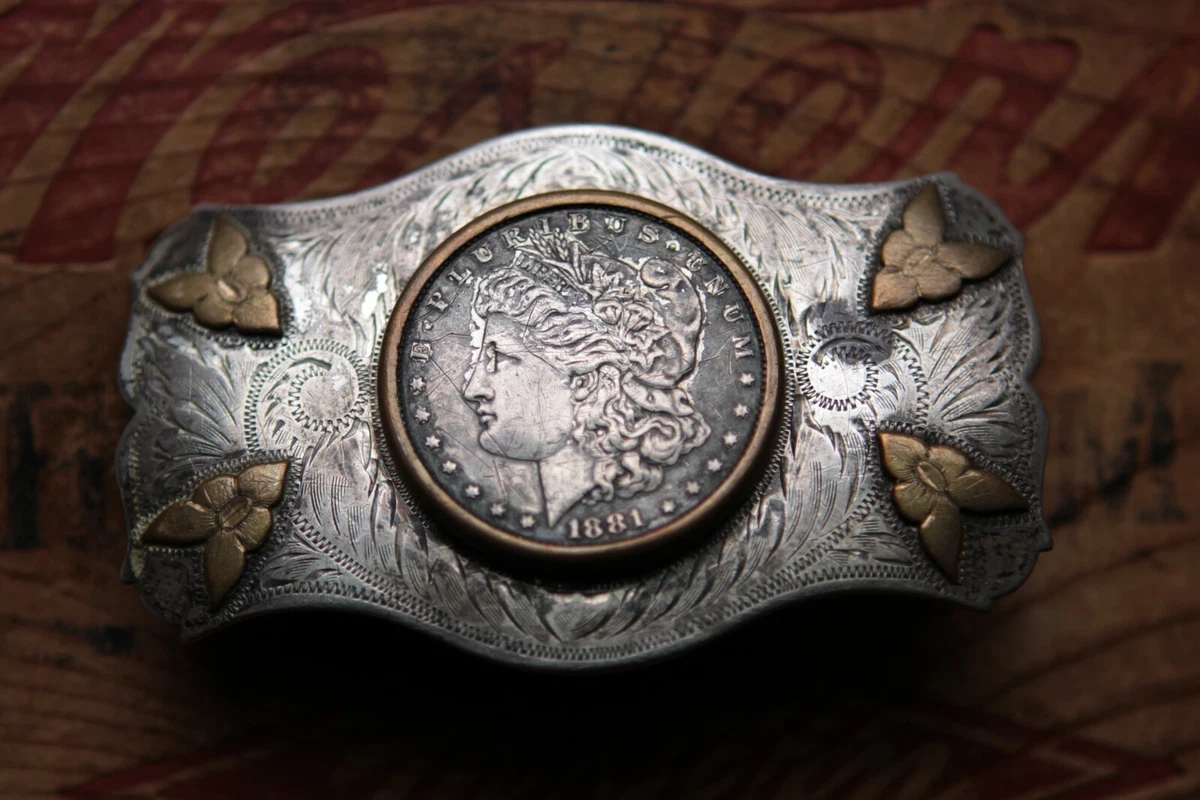 Vtg Rare Irvine Jachens Comstock Silver Morgan Dollar 1881 Arrows