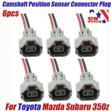 6x Electrical Fuel Injector Denso Female Connector Plug Pigtail For Toyota Audi