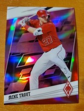 2020 Panini Chronicles Phoenix Pink Prizm Refractor Mike Trout Card #9 #15/25