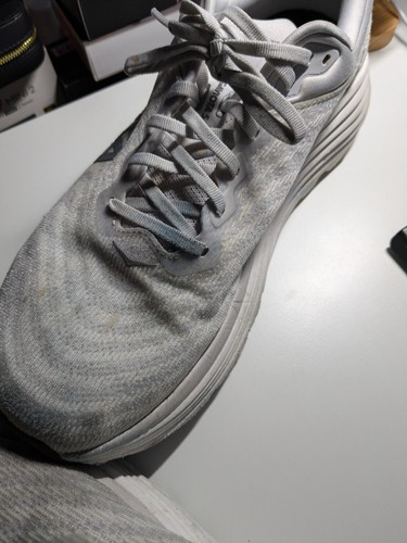 Hoka Gaviota 5 One One Men's Running Shoes Size 12 2E Wide, White/Grey - Picture 4 of 6