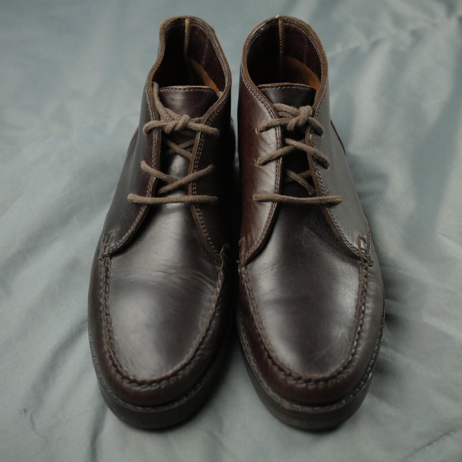 SAOLA Scarpe Polo Ralph Lauren da uomo taglia 9 5D stivali chukka suola a strappo casual in pelle