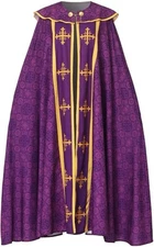 COSDREAMER Purple Church Catholic Vestments Cape Cloak - Size: 5XL - A0140