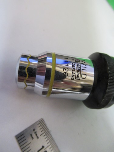 WILD Heerbrugg Suisse Fluotar Objectif 50X Microscope Pièce Phase Comme Pic - Photo 6 sur 8