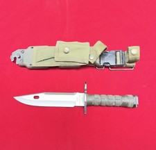 USA M9 PHROBIS III Military Bayonet Knife Blade with Phrobis Scabbard