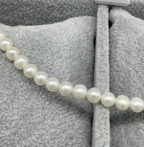 COLLANA DI PERLE DI ACQUADOLCE COLTIVATE ORO BIANCO 18KT DONNA POSTILLO PRESTIGE - Foto 9 di 15