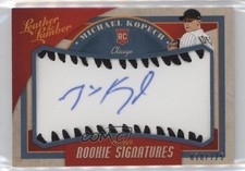 2019 Leather & Lumber Rookie Signatures Baseball Black Michael Kopech Auto 0sm9