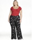 No Boundaries Celestial Black Pull On Flare Pants Size XL NEW — photo 2