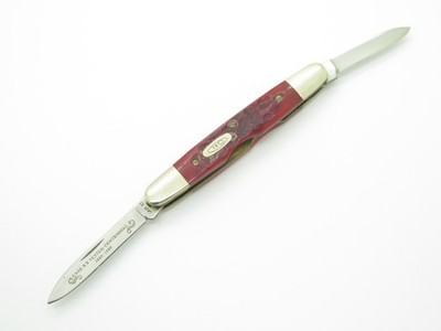 Vtg 1889-1989 Case XX Centennial R62063 Jigged Red Bone Folding