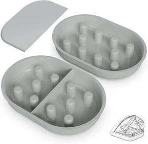 Slow Feeder Bowl for Automatic Microchip Cat Pet Feeder, Helps Prevent Bloat & I