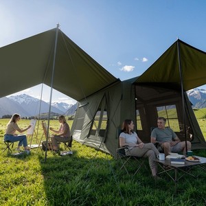 Inflatable Tent for Camping 8 Person,Large Blow Up Tent with Hand Pump,DarkGreen