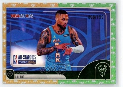 2025-26 Topps NBA Hoops All-Stars Gold & Green Rainbow /199 Damian Lillard 0z5u