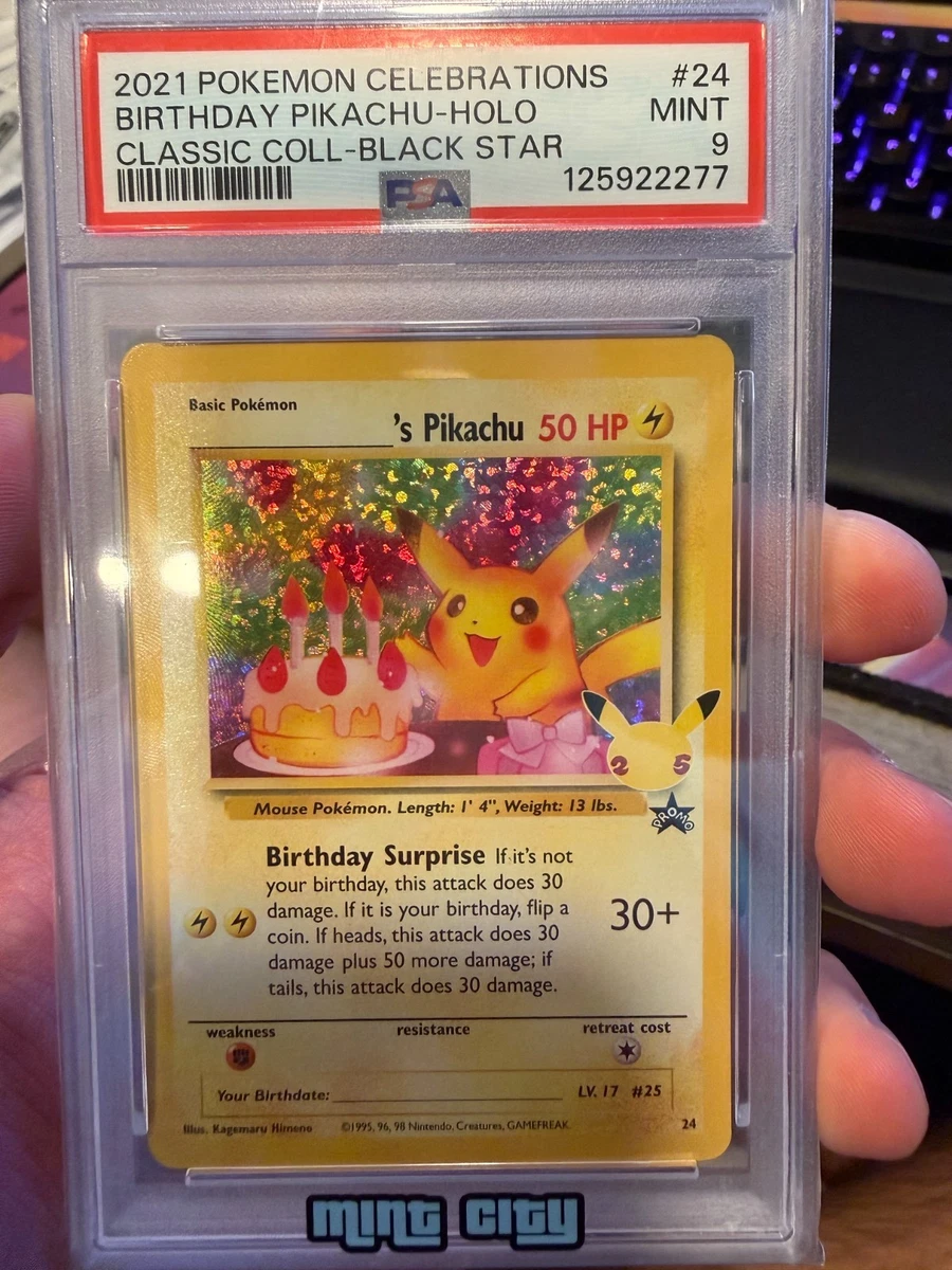 Pokémon TCG Grade 9 Pikachu Individual Collectible Card Game Cards