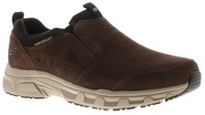 Image of Skechers Mens Casual Shoes Relaxed Fit Oak Cany Slip On chocolate black UK Size