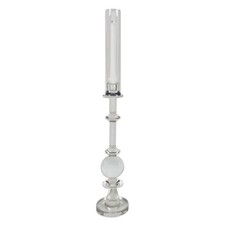 Medium Crystal Hurricane Candle Holder with Shade