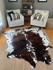 Cow hide rugs for living room, best for the  bed room and TV room
