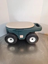 Step 2 Rolling Garden Cart Grass Hopper Utility Seat Storage Organizer Vintage