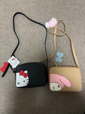Sanrio EFOLE Square Schultertasche Hello Kitty My Melody Set Neu mit Etikett