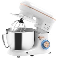 HOMCOM Stand Mixer with 6 Speeds, Pulse, 4.5L Stainless Steel Bowl, Food Mixer