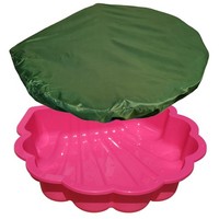 Wassermuschel Pink Mit Abdeckplane Sandmuschel 1-Teilig Hundepool