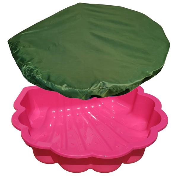 Wassermuschel Pink Mit Abdeckplane Sandmuschel 1-Teilig Hundepool-image