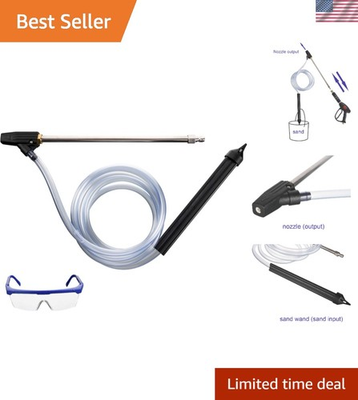 #ad Pressure Washer Sandblasting Kit Wet Sandblaster Attachment 2500 PSI 1 4 I... $38.99