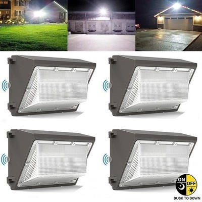 4x120W LED Wall Pack 5000K Security Commercial Industrial Wallpack Light Fixture