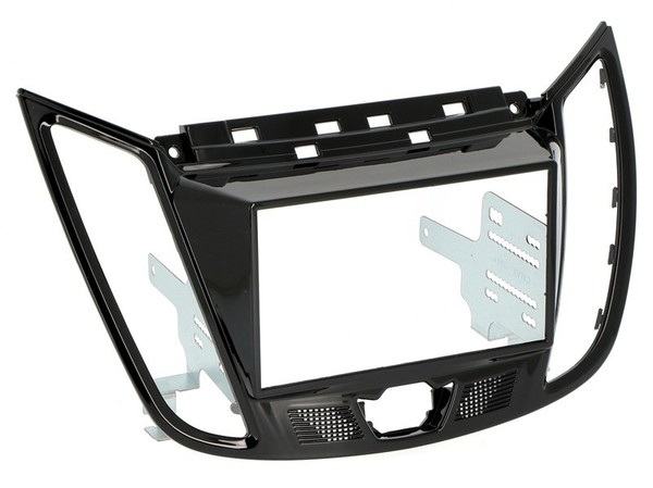 Autoradioblende Einbaurahmen 2-DIN Schwarz GläNzend FüR Ford Kuga 2-image