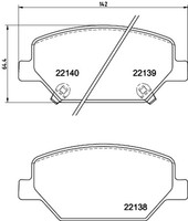 Hella Pagid Bremsbelagsatz Scheibenbremse 8DB 355 039-121 FüR Opel Insignia Z18