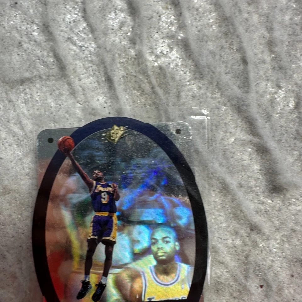 1996 SPx Die Cut Basketball Card Nick Van Exel #26 Los Angeles Lakers - Image 4 of 4